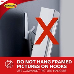 Command Medium Designer Hooks, 2 Hooks and 4 Command Strips, Damage-Free Hanging