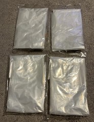 Vacuum Seal Storage Bags MEDIUM Air Release Valve Clear Plastic NEW Sealed 4 Pcs
