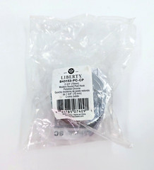 Set of Two (2) Liberty Modern Round Post Hooks Polished Chrome Holds 35 lbs. NEW