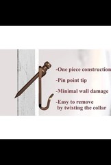 Gallery Picture Hanging Hooks Heavy Duty 10-100lb 19 Pack Wall Mount Hardware