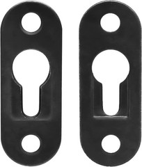 20PCS Black Metal Keyhole Hanger Plates with Screws 1.31″ Spacing Picture Mirror
