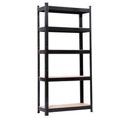 5 Shelf Metal Adjustable Garage Shelves Storage Shelving for Garage Warehouse