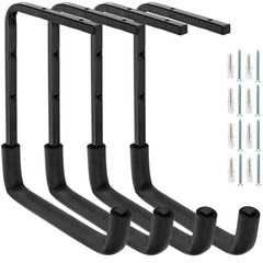 4 PCS 9.45×12.6 Inch Ceiling Mounted Garage Hooks Overhead Storage Rack