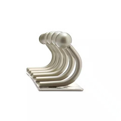 19-5/8 In. (500 Mm) Matte Nickel Utility Hook Rack
