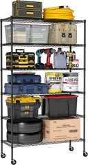 Heavy Duty Adjustable Metal Wire Shelving Unit Home Garage Storage Organizer