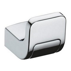 Small Modern Bathroom Hook, Towel Robe Coat, Polished Chrome, Schwinn Z177