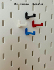 A Different L-Style Pegboard Hooks Compatible with Ikea Skadis / Packs 5 or 10