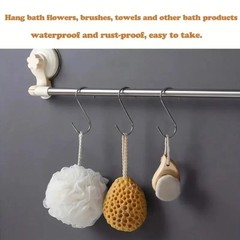 10PCS Stainless Steel S Hooks Heavy Duty Kitchen Bathroom Hanging Hooks