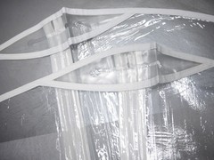 6 Pcs Garment Bag 24×40 3-MIL Clear Vinyl ~ Front Zipper ~ Set of Six ~ New