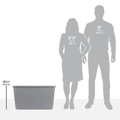 (2 pack) Sterilite Extra Large Storage Bin, 30 Gallon Plastic Storage Container