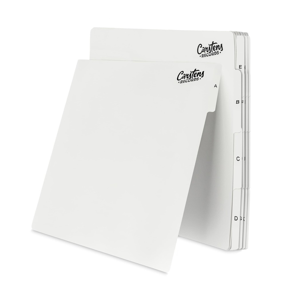 Heavy Duty Vinyl Album Dividers A-Z | Single Sided Printing | 12″ LP Organize…