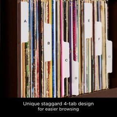 Heavy Duty Vinyl Album Dividers A-Z | Single Sided Printing | 12″ LP Organize…