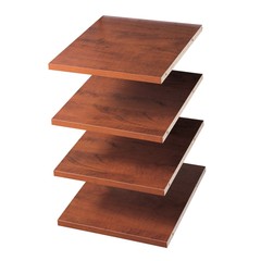 Easy-track 12″ Shelves (4 pack) RS1412-C 12″ Cherry Finish Closet Martha Stewart