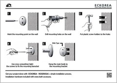 ® Polished Chrome Robe & Towel Hook ECK-600O, Durable Zinc Alloy, Wall-Mounte…