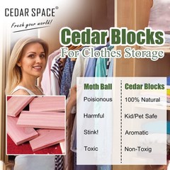 Cedar Blocks for Closet Storage100% Aromatic Red Ceder Blocks Cedar Planks Chips