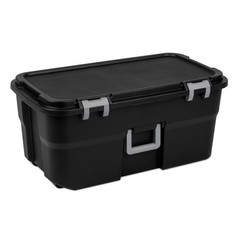 (2 pack) Sterilite 22 Gallon Large Wheeled Footlocker, Heavy Duty Plastic Storag