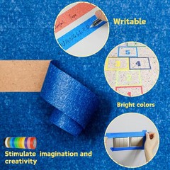 12 Rolls Bulk Colored Masking Tape Set for Kids-Rainbow Colors 1 inch x 1080f…