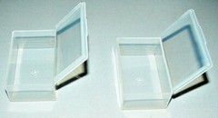 Small Tool Box Plastic Storage Earplugs Case Pill Box 2.5″x1.5″ 2 pieces stackab