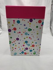C.R. Gibson Polka Dot Storage Container Box 9 1/2″ X 4 1/2″ X 7″
