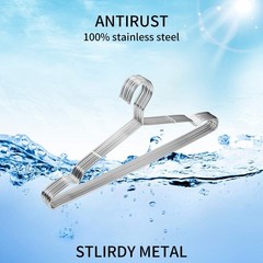 Metal Hangers Clothing Heavy Duty for Closet Stainless Steel Hanger 16.5in by…