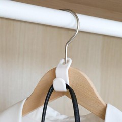 12pcs Space Saving Hanger Hook Add On Hooks Double Hang Clothes Closet Organizer