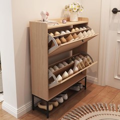 Shoe Storage Cabinet Shoe Organizer Entryway Closet Slim Shoe Rack Modern