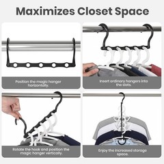 10 Pack Magic Hangers Space Saving Hangers Closet Space Saver Hanger Organizer