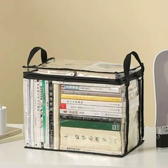 1pcs Clear PVC Storage Box Flip Top Lid Multi Use Organizer Gift Container Case