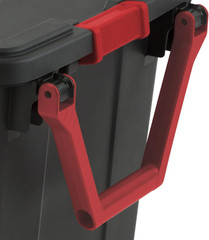 40 Gallon Durable Plastic Storage Tote Organize Box Latching Lid Pull Handle 2ps
