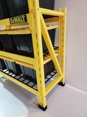 9 x Lowe’s Teeny Tote Black W/ 3D Printed Yellow Rack