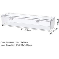 4x Large Plastic Storage Container Box Hinged Lid Crafts Markers Pens Pencils