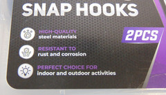 Heavy Duty Spring Snap Hooks Metal 2 Pcs 5.5″ 1000LBS Capacity Utility Carabiner