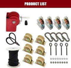 Overhead Garage Storage Rack -Heavy-duty Lifting Garage Ceiling Storage Rack