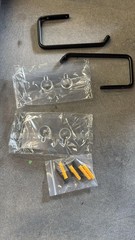 Fikoksol Metal Hat Racks for Baseball Caps Wall Mount Organizer 2Pcs Black