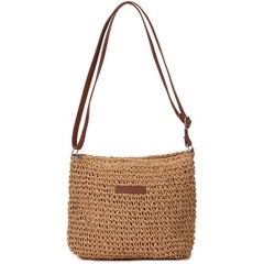 Summer Straw Crossbody Bag Women Beach Woven Shoulder Handbag Purse Boho Tote US