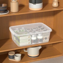 Oymlclivisa 16 Quart Clear Storage Bins, Dough Proofing Container, Clear Pizz…