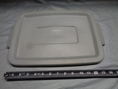** LID ONLY ** To Fit 10″ x 14″ Rubbermaid Tote Container – Gray