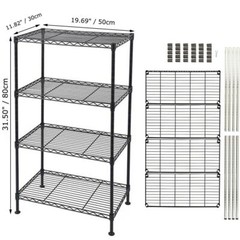 Adjustable Storage Garage Shelves Rack 5 Level Heavy Duty Steel Metal Shelf Unit