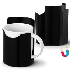 2 Pack Magnetic Cup Holders Heavy Duty for Car Universal Magnetic Can Black