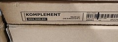 IKEA KOMPLEMENT Drawer With Glass Front Black-brown 19 5/8x 13 3/4″ 904.340.89