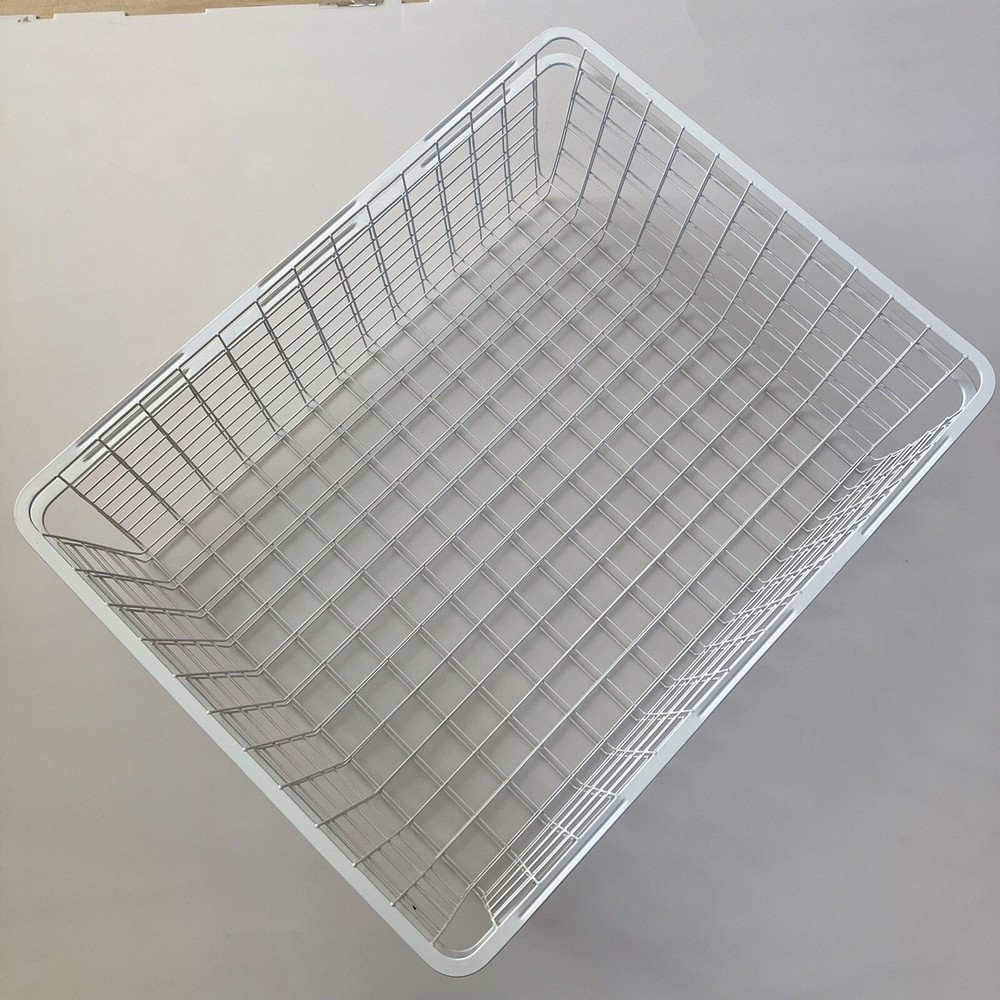 SET OF 2 Ikea JONAXEL Wire basket, white, 19 5/8×20 1/8×5 7/8 ” Sock Crate