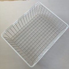 SET OF 2 Ikea JONAXEL Wire basket, white, 19 5/8×20 1/8×5 7/8 ” Sock Crate