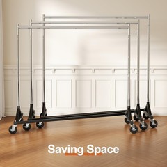 Clothes Rack Z Rack Clothing Rack Commercial Garment Rack with Lockable Wheel…