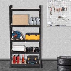 5 Tier Heavy Duty Metal Rack Shelving Storage Shelf 43″ x 18″ x 71″ Garage