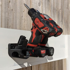 2-in-1 Tool / Battery Slanted Wall Mount for Milwaukee M12