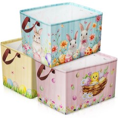 3 PCS Large Christmas Baskets 15x11x9.5 Inch Empty Storage Bin Gift Dream