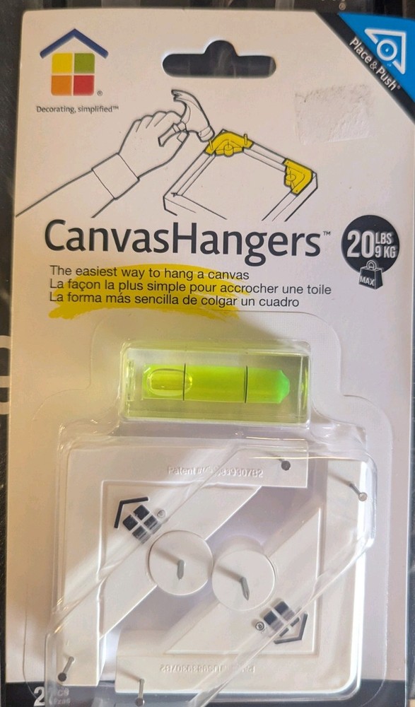 Under the Roof Decorating Place & Push Canvas Hangers 20 lbs NEW