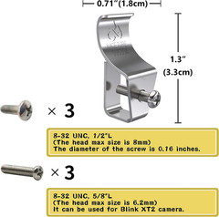 Vinyl Siding Hooks Stainless Steel Clips for Outdoor Decorations Security