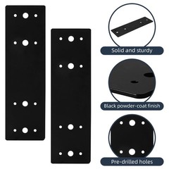 2 PCS 10×3 Inch Straight Steel Flat Plate Heavy Duty Mending Fits 4×4 6×6