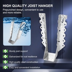Joist Hangers 2×8 for Wood 18 Gauge Galvanized Face Mount Joist Hanger Bracke…